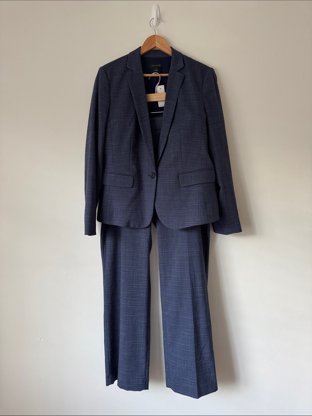 Ann Taylor Navy Pantsuit NWT Size 12 & Size 14 (Sz 12 Blazer & Sz 14 Pants)
